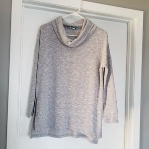 She + Sky Gray Cowl Longsleeve